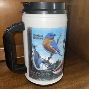 Whirley American Expedition Wild Bird 24oz Travel Mug Bluebird Cardinal Bluebird